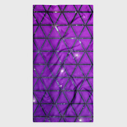 Бандана-труба Фиолетовые треугольники, цвет: 3D-принт — фото 2