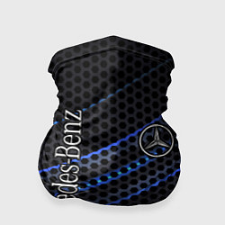 Бандана-труба MERCEDES LOGO NEON, цвет: 3D-принт