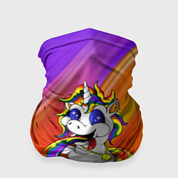 Бандана-труба Единорог Unicorn Rainbow Z, цвет: 3D-принт