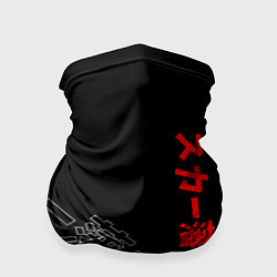 Бандана-труба SCARLXRD JAPAN STYLE ИЕРОГЛИФЫ, цвет: 3D-принт