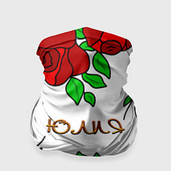 Бандана-труба Юлия в розах, цвет: 3D-принт