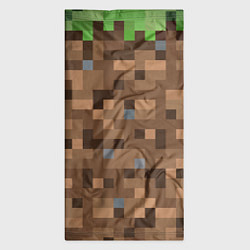 Бандана-труба ЗЕМЛЯ DIRT MINECRAFT, цвет: 3D-принт — фото 2