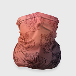 Бандана-труба Тигровый паттерн, цвет: 3D-принт