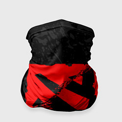 Бандана-труба DOTA 2 RED BLACK LOGO, БРЫЗГИ КРАСОК, цвет: 3D-принт