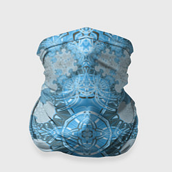 Бандана-труба Коллекция Фрактальная мозаика Голубой 292-6-n Низ, цвет: 3D-принт
