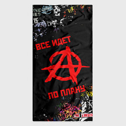 Бандана-труба ВСЁ ИДЁТ ПО ПЛАНУ ГРАЖДАНСКАЯ ОБОРОНА ЛОГО РОК ГРУ, цвет: 3D-принт — фото 2