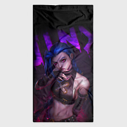 Бандана-труба JINX ARCANE НАДПИСЬ LEAGUE OF LEGENDS, цвет: 3D-принт — фото 2