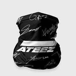 Бандана ATEEZ БЕЛЫЕ АВТОГРАФЫ УЗОР