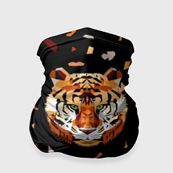 Бандана-труба Кусочки Тигра, цвет: 3D-принт