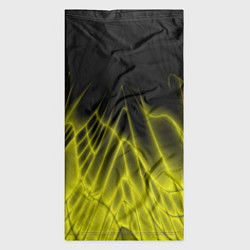Бандана-труба Коллекция Rays Лучи Желтый и черный Абстракция 662, цвет: 3D-принт — фото 2