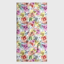 Бандана-труба Разные Банкноты Евро, цвет: 3D-принт — фото 2