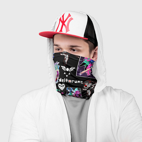 Бандана DELTARUNE PATTERN ART ГЕРОИ ДЕЛЬТАРУН / 3D-принт – фото 2