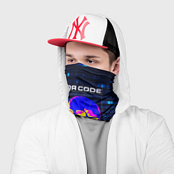 Бандана-труба Error code: Hacker Хакер программист, цвет: 3D-принт — фото 2