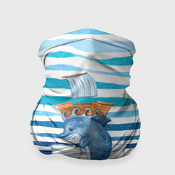 Бандана-труба Дельфин Море, цвет: 3D-принт