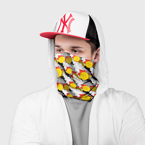 Бандана Падение Биткоина / 3D-принт – фото 2