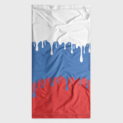 Бандана-труба Флаг России потёки, цвет: 3D-принт — фото 2