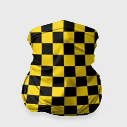 Бандана-труба Такси Шахматные Клетки, цвет: 3D-принт