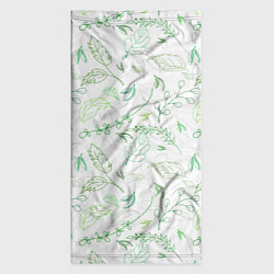 Бандана-труба Хаос из зелёных веток и листьев, цвет: 3D-принт — фото 2