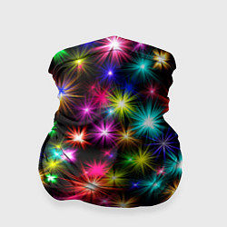 Бандана-труба ЦВЕТНЫЕ ЗВЕЗДЫ COLORED STARS, цвет: 3D-принт