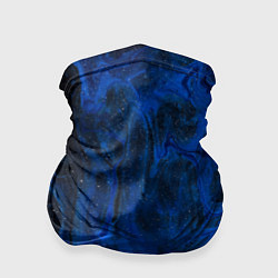Бандана-труба Синий абстрактный дым, цвет: 3D-принт