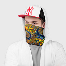 Бандана-труба FRACTAL COLOR PATTERN, цвет: 3D-принт — фото 2