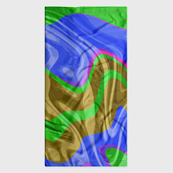 Бандана-труба Яркая неоновая абстракция, цвет: 3D-принт — фото 2