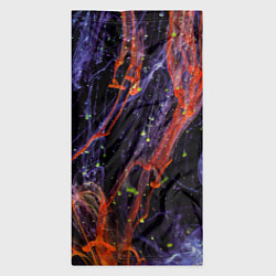 Бандана-труба Неоновые краски во тьме - Оранжевый и фиолетовый, цвет: 3D-принт — фото 2
