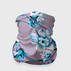 Бандана-труба Летний стилизованный цветочный паттерн, цвет: 3D-принт