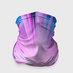 Бандана-труба Неоновые лучи из центра - Розовый, цвет: 3D-принт