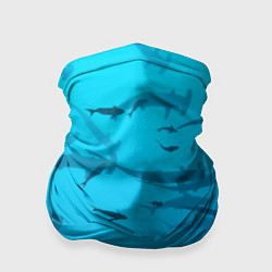 Бандана-труба Акулы - океан, цвет: 3D-принт