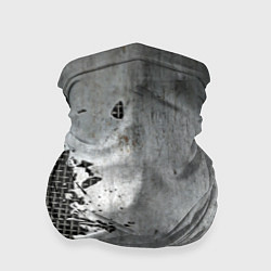 Бандана-труба Рваный металл на сетке, цвет: 3D-принт