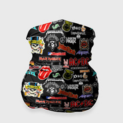 Бандана-труба Famous musical rock bands, цвет: 3D-принт