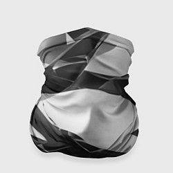Бандана-труба Осколки кристалла, тёмная абстракция, цвет: 3D-принт