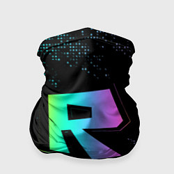 Бандана Roblox logo neon