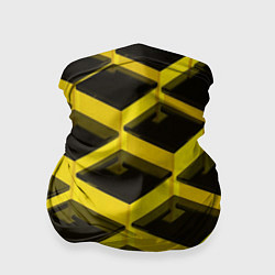Бандана-труба Желтые ступеньки, цвет: 3D-принт