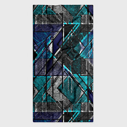 Бандана-труба Сине - черная гранжевая абстракция, цвет: 3D-принт — фото 2