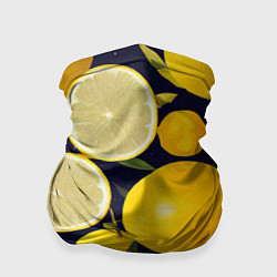 Бандана-труба Лимонные дольки, цвет: 3D-принт