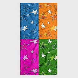 Бандана-труба Яркий разноцветный модный звездный узор, цвет: 3D-принт — фото 2
