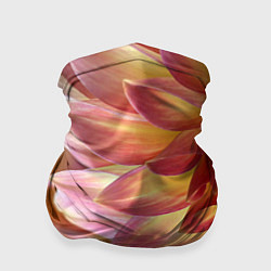 Бандана-труба Оранжевые георгины лепестки, цвет: 3D-принт