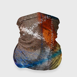 Бандана-труба Рисунок цветными мелками на асфальте, цвет: 3D-принт