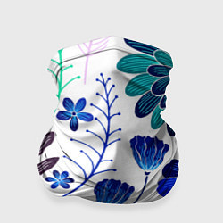 Бандана-труба Графичная растительная композиция, цвет: 3D-принт