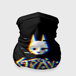 Бандана-труба Stray glitch logo, цвет: 3D-принт