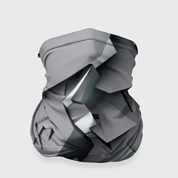 Бандана-труба Металлическая хаотичная броня, цвет: 3D-принт