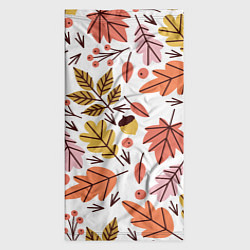 Бандана-труба Осенний паттерн - листья, цвет: 3D-принт — фото 2