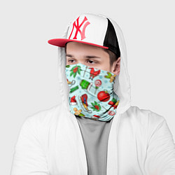 Бандана-труба Новогодний паттерн, цвет: 3D-принт — фото 2