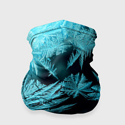 Бандана-труба Голубой лед - иней, цвет: 3D-принт