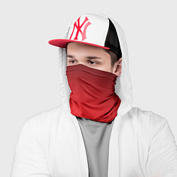 Бандана-труба Красно-черная затемняющая виньетка, цвет: 3D-принт — фото 2