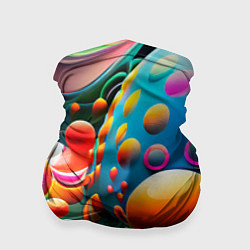 Бандана-труба Абстрактные космические шары, цвет: 3D-принт