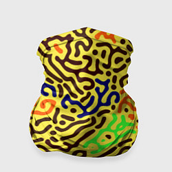 Бандана-труба Абстрактные кислотные полосы, цвет: 3D-принт