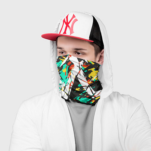 Бандана Абстракция-взрыв эмоций / 3D-принт – фото 2